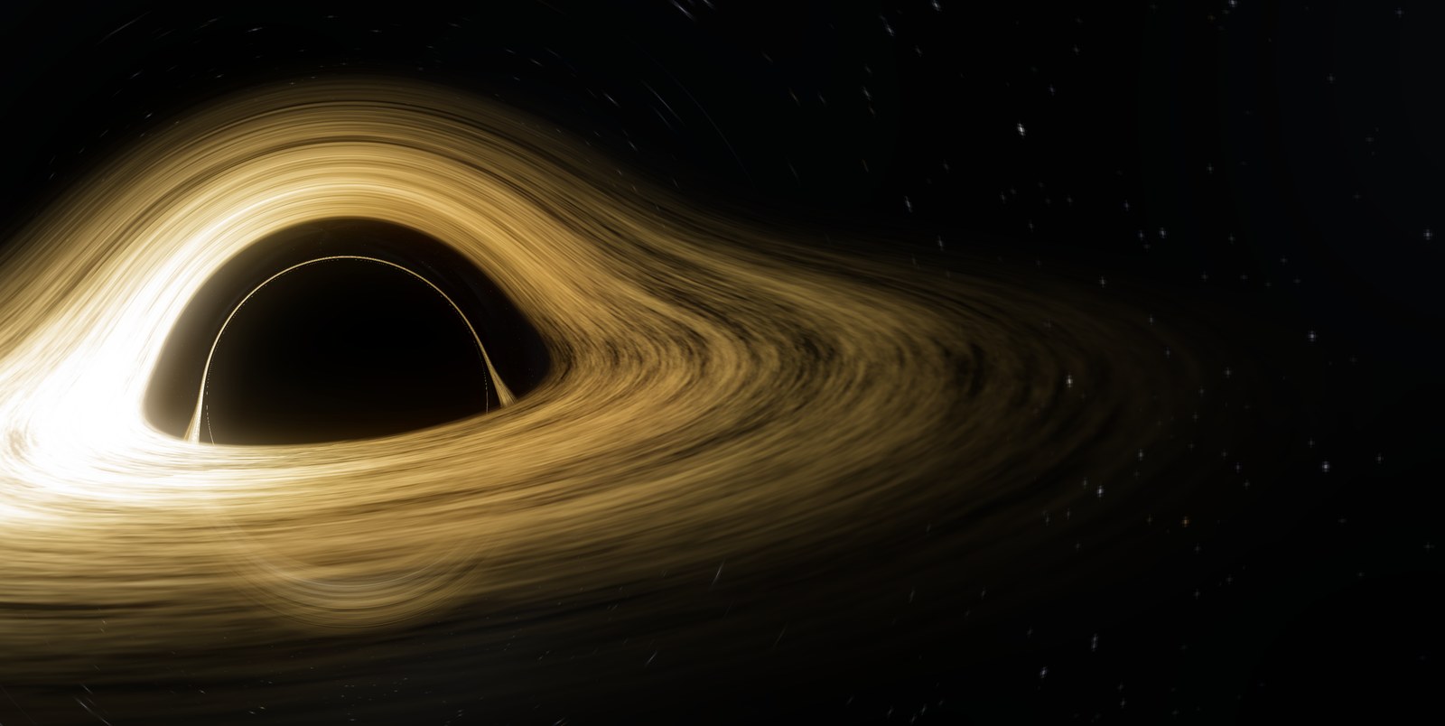 A black hole bending the light of its accretion disk